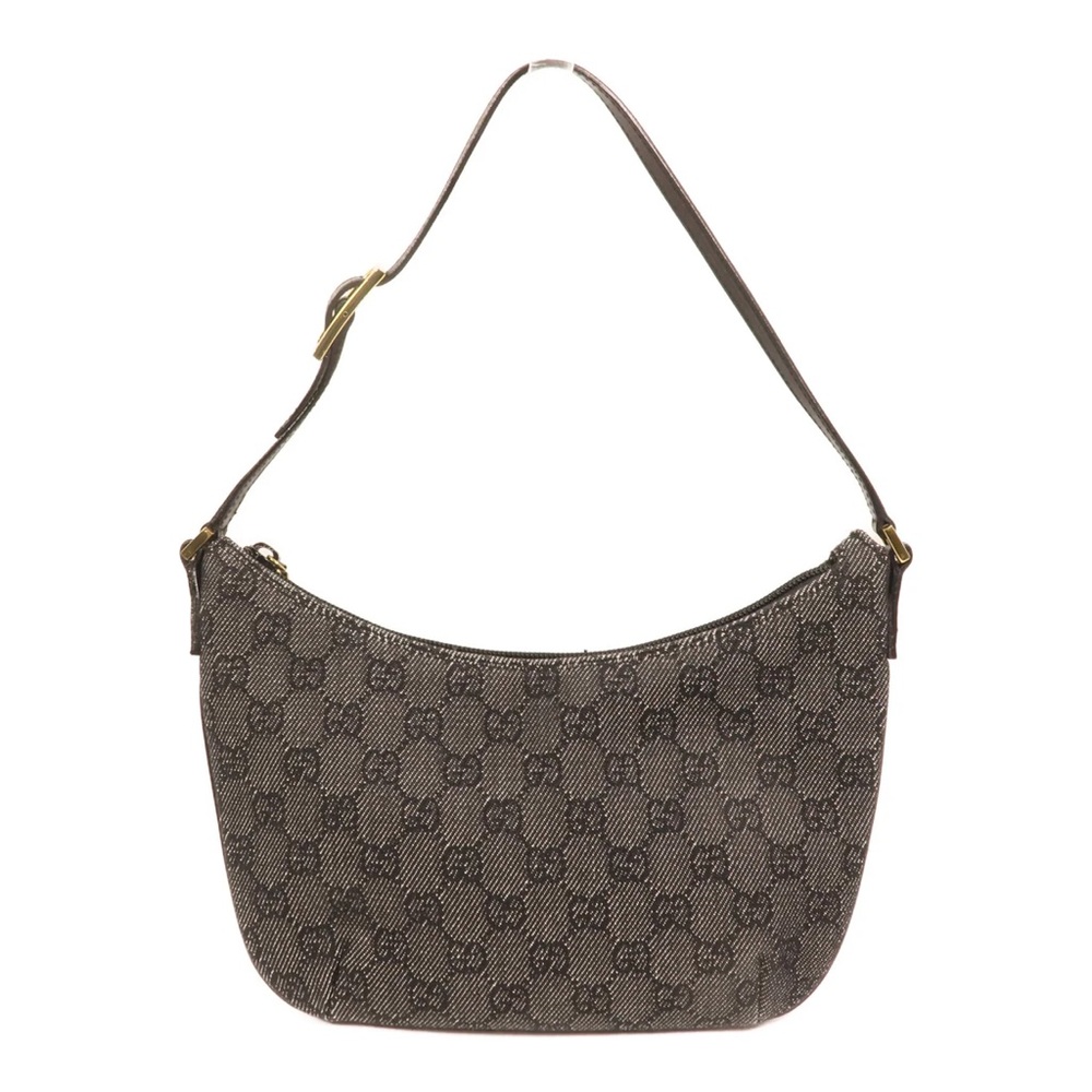 Gucci GG Black Denim Shoulder Bag